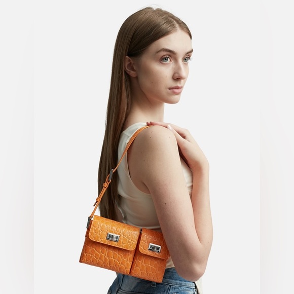 By Far Orange Baby Billy Bag NWT - Picture 6 of 7